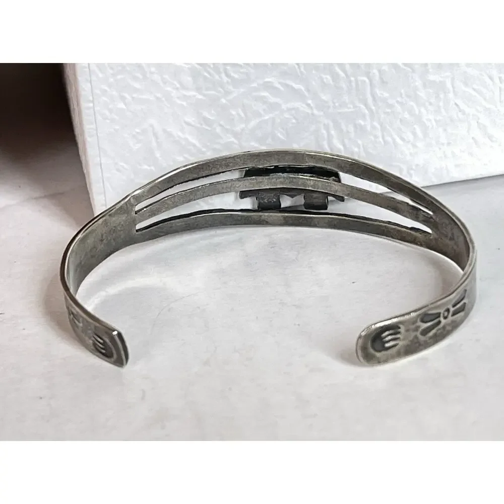 FRED HARVEY ERA Navajo THUNDERBIRD Sterling silver Cuff Bracelet Southwest Small